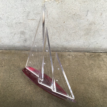 Small Lucite Sail Boat