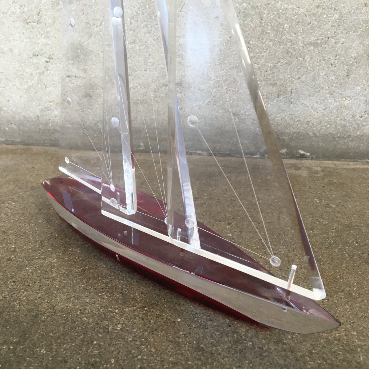 Small Lucite Sail Boat