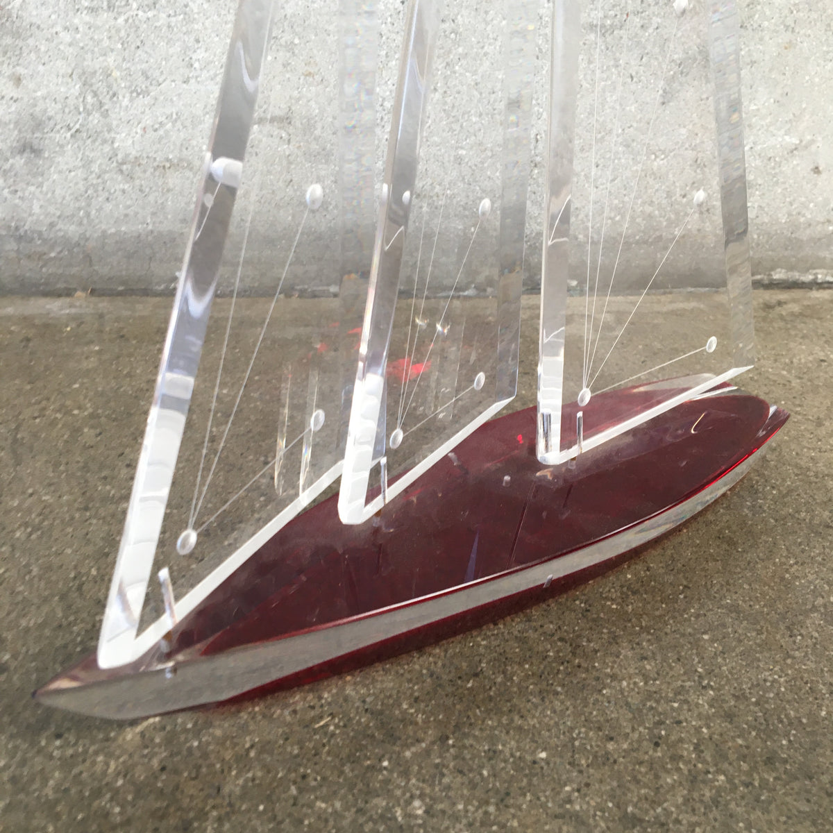 Small Lucite Sail Boat