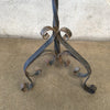 Vintage Tall Heavy Wrought Iron Plant Stand