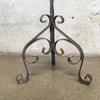 Vintage Tall Heavy Wrought Iron Plant Stand