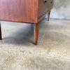 Broyhill Sculptra Mid Century Modern Walnut Magna Highboy Dresser