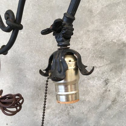 Iron Monterey Style Floor Lamp C. 1920's