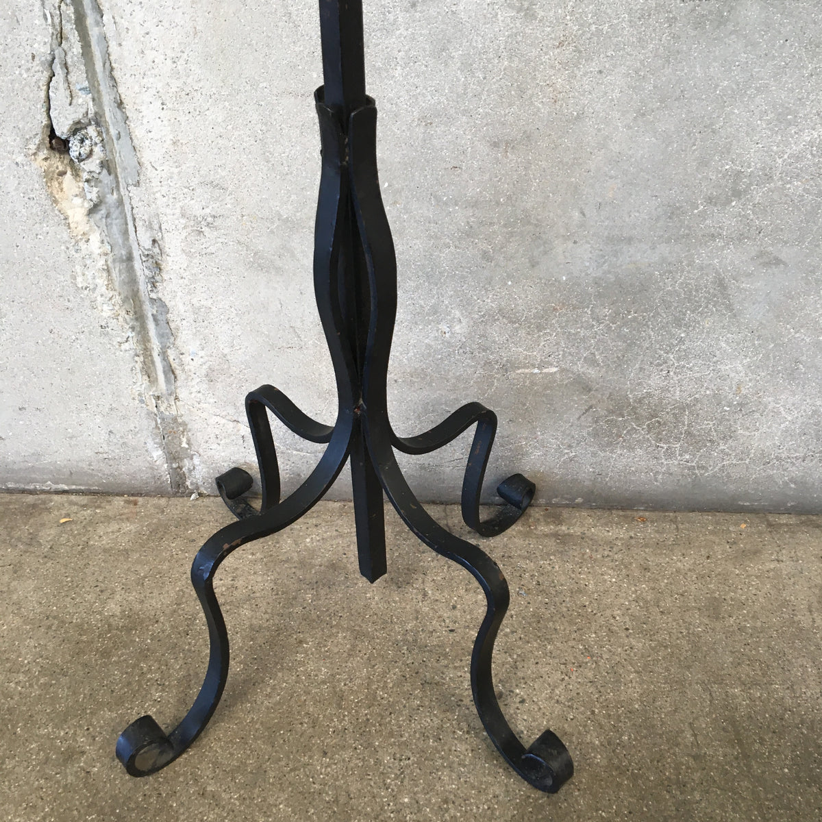 Iron Monterey Style Floor Lamp C. 1920's