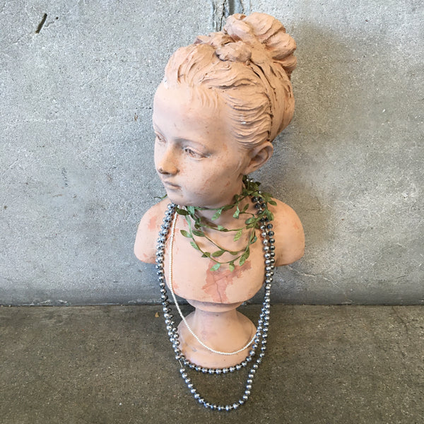 Antique Terracotta French Bust By Houdon
