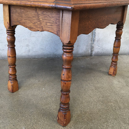 Six Tile 1920's Wooden Base Table