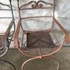 Set of Four French Iron Patio Chairs