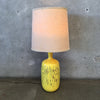 Mid Century Ubarge Yellow Abstract Lamp