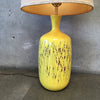 Mid Century Ubarge Yellow Abstract Lamp