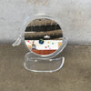 Mid Century Two-Sided Lucite Mirror - One Side w/ True Image Magnify