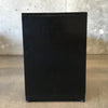 Vintage Japanese Black Lacquer Credenza With Tambour Doors