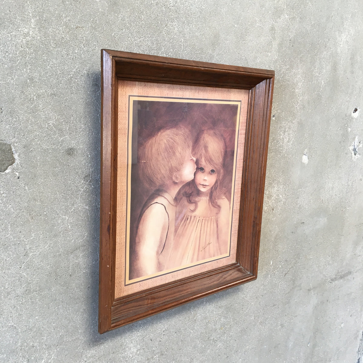 The Little Kiss By  Margaret Kane Litho