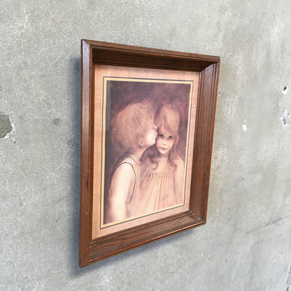 The Little Kiss By  Margaret Kane Litho