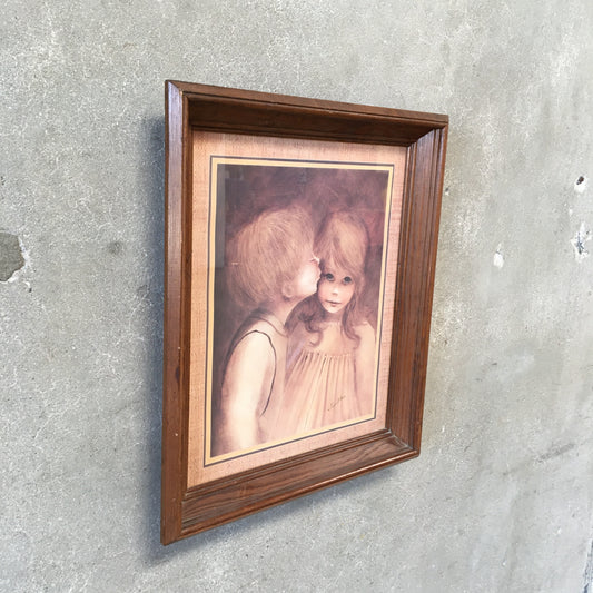 The Little Kiss By  Margaret Kane Litho