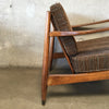 Pair of 1950's Dux Lounge Chairs & Ottomans