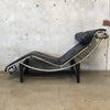 Vintage 1970's Le Corbusier LC4 Style Chaise Lounge