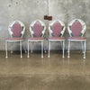 Vintage Patio Dining Set with Vinyl Seat Cushions