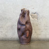 Brutalist Brown Malformed Vase