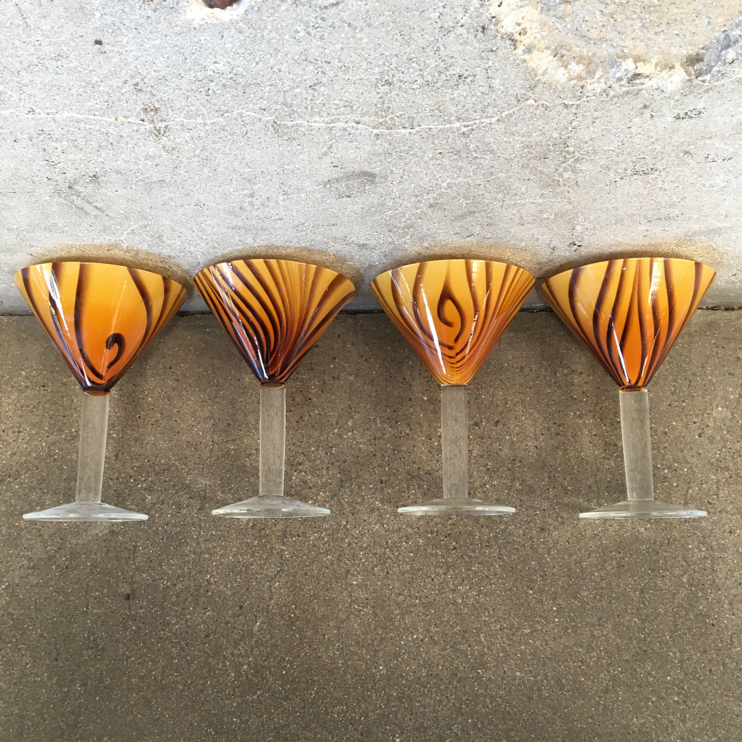 Murano Martini Glasses