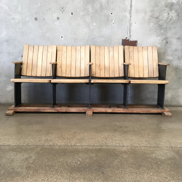 Industrial Stadium Style Bench #1