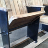 Industrial Stadium Style Bench #2