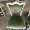 Six Upholstered Vintage French Dining Chairs