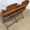 Vintage Folding Wood Church / Theater Bench