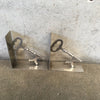 Pair Of Vintage Skeleton Key Bookends