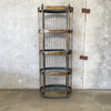 Rare Acid Etched Etagere by Bernhard Rohne for Mastercraft