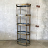 Rare Acid Etched Etagere by Bernhard Rohne for Mastercraft