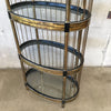 Rare Acid Etched Etagere by Bernhard Rohne for Mastercraft