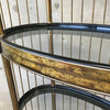 Rare Acid Etched Etagere by Bernhard Rohne for Mastercraft