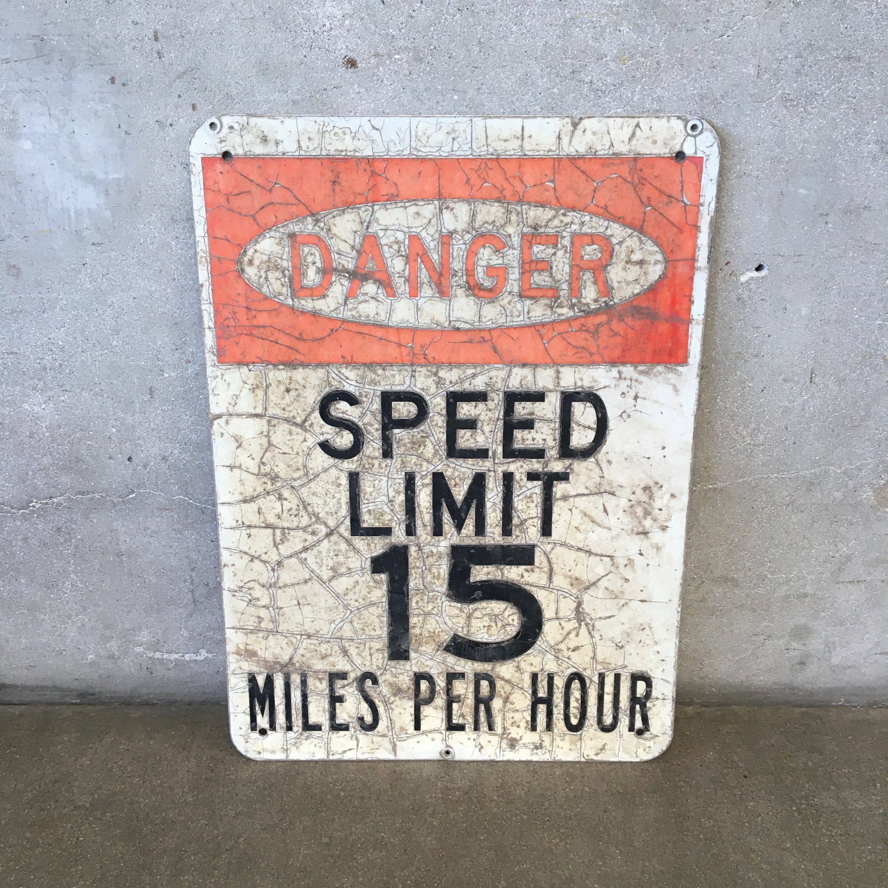 Vintage Speed Limit Sign