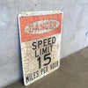 Vintage Speed Limit Sign