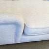 Mid Century Chaise Lounge In Boucle on Casters
