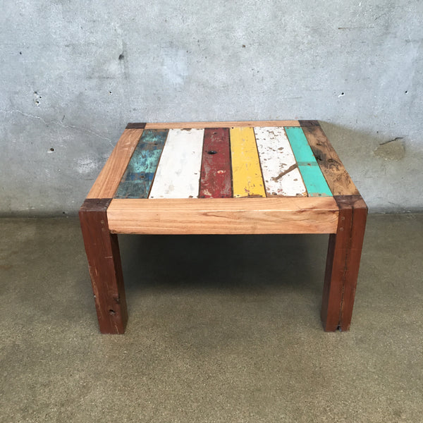 Reclaimed Teak From Fishing Boats Coffee Table