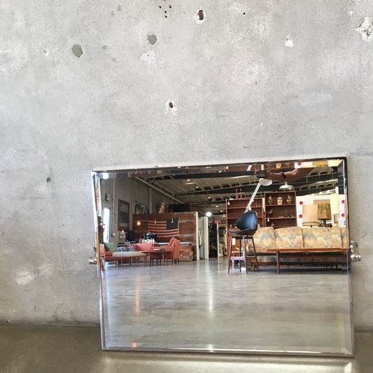 Restoration Hardware Traditional Pivoting Mirror in Polished Chrome By RH