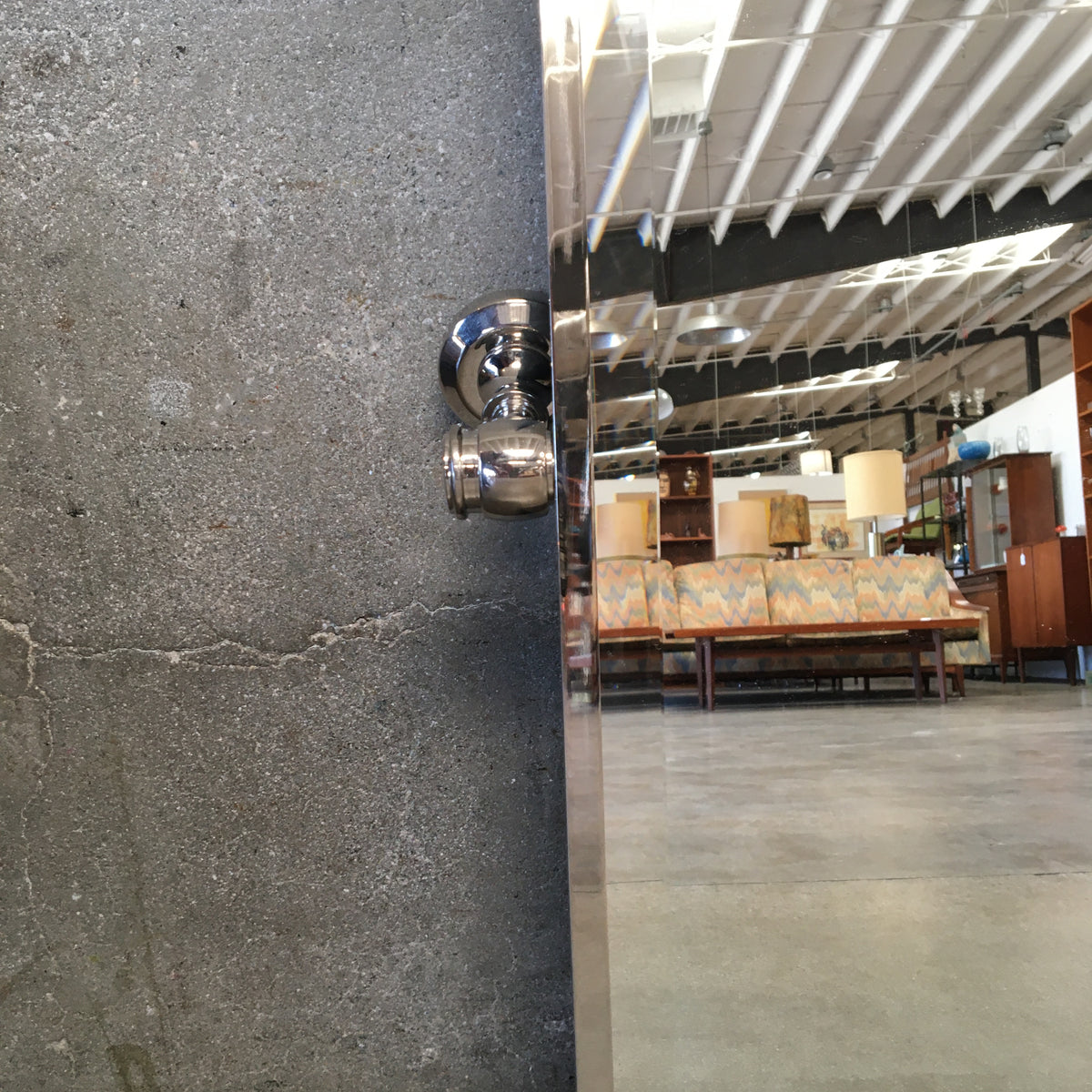 Restoration Hardware Traditional Pivoting Mirror in Polished Chrome By RH
