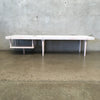 Mid Century Slat Table/Bench