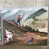 Painted Canvas Advertising Mural for Rolling Rock Beer