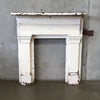 Vintage Shabby White Chippy Mantel Piece