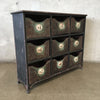 Metal Apothecary Cabinet With Nine Drawers