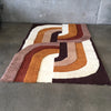 Vintage Mid Century Multi Color Rug - Mint Condition