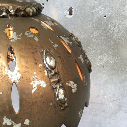 Funky Gold And Silver Hanging Lamp