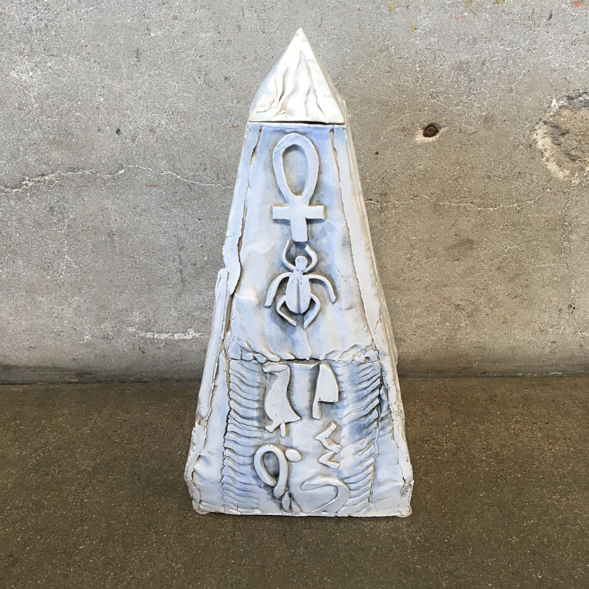 Ceramic Pyramid Sculpture (As Is)
