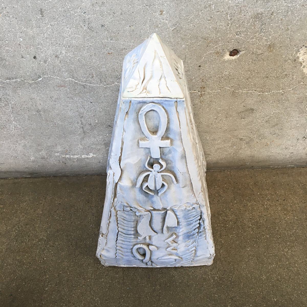 Ceramic Pyramid Sculpture (As Is)