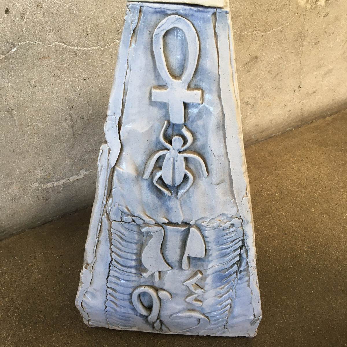 Ceramic Pyramid Sculpture (As Is)