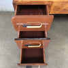 Restored Burlwood Top Desk / Vanity From The Scholle Furniture Co.