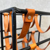 Vintage Iron & Leather 8 Bottle Wine Rack Designed By Arthur Umanoff