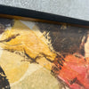 Vintage Framed Multi Colored Textured Art